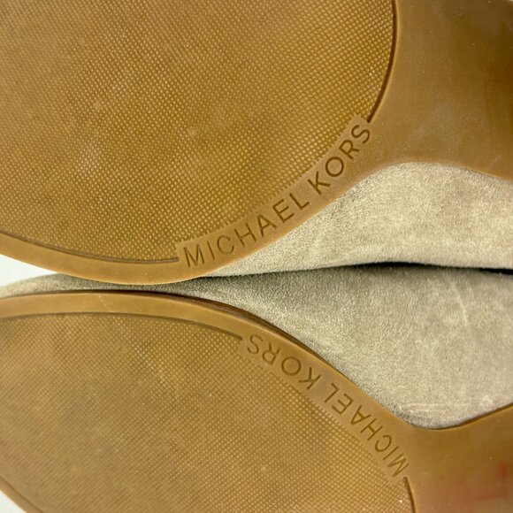 MICHAEL KORS Grey Suede Chelsea Ankle Boots sz 10 Excellent condition - Picture 10 of 11